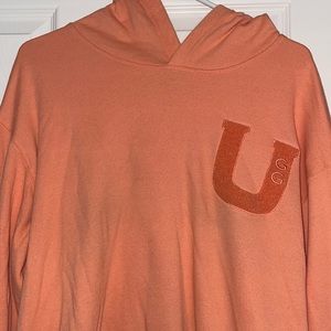 UGG Fuzzy Logo Sweatshirt Women Large. Peach Color. Worn Once, Great Condition.